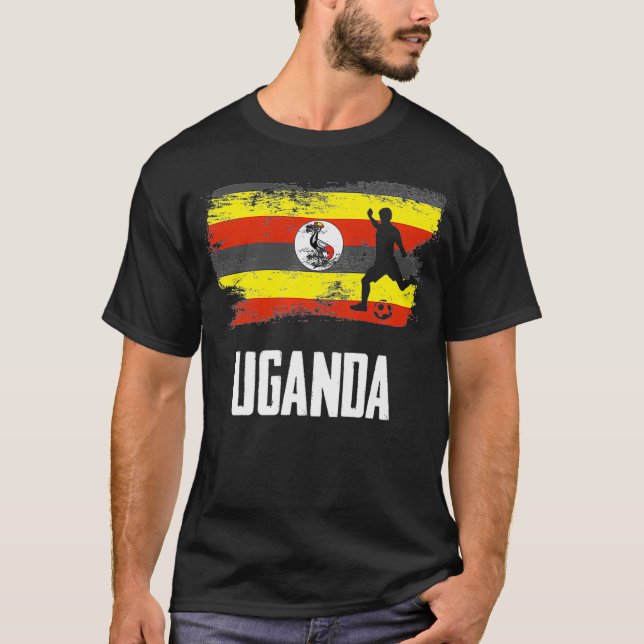 T-shirt Ouganda Drapeau Jersey Ugandan Soccer Team Ouganda (Devant)