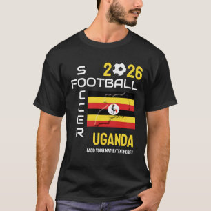 T-shirt OUGANDA Football Soccer Personnalisé 2026 TOUTE AN