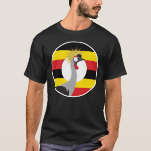 T-shirt Ouganda Grue africaine drapeau animal national oug