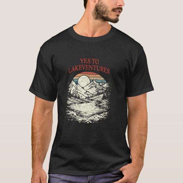 T-shirt Oui à Lakeventures Traveler Lakes Exploration Lag (Devant)
