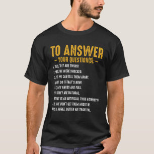 T-shirt Oui Ce Sont Des Jumeaux Questions Amusantes Parent