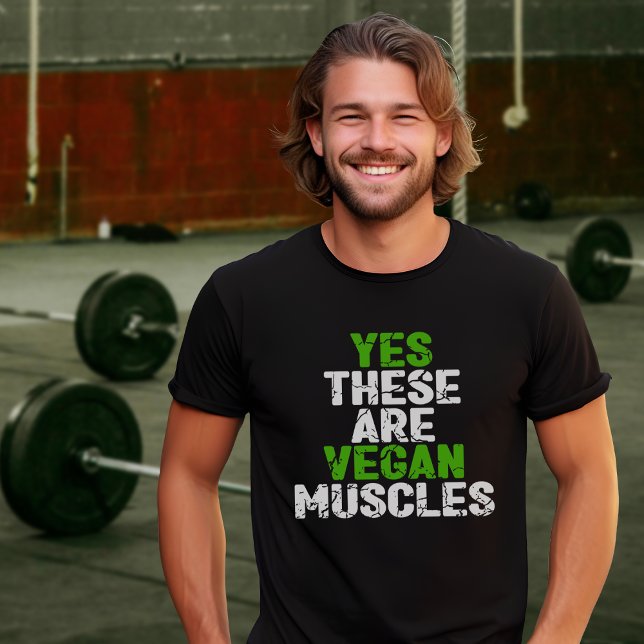 T-shirt Oui Ce Sont Des Muscles Végétaux Entraînement Vert (Créateur téléchargé)