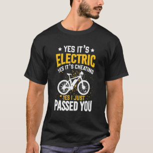 T-shirt Oui C'est Electric E Bike Electric Cyclist