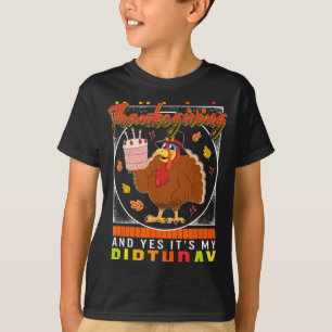 T-shirt Oui C'est mon anniversaire Turquie Automne Costume