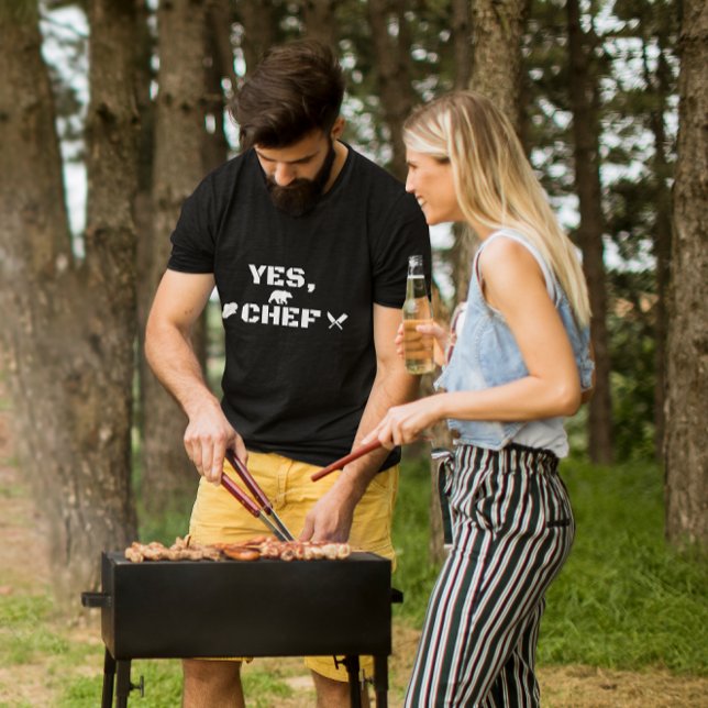 T-shirt Oui Chef Cuisine culinaire Cuisine (Créateur téléchargé)