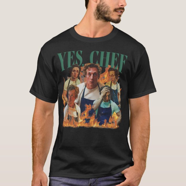 T-shirt Oui Chef Jeremy Allen White L'Ours Tv Show (Devant)