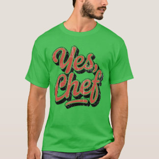 T-shirt Oui, Chef retro