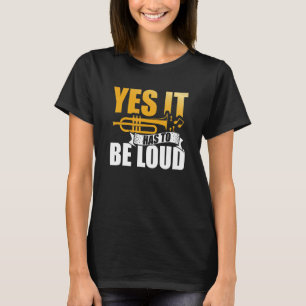 T-shirt Oui, Il Doit Être Fort Trumpet Musician Int