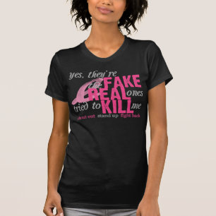 T-shirt Oui, ils sont faux, le vrai essayé pour me tuer
