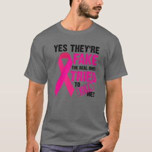 T-shirt Oui, ils sont faux, les vrais ont essayé de me tu