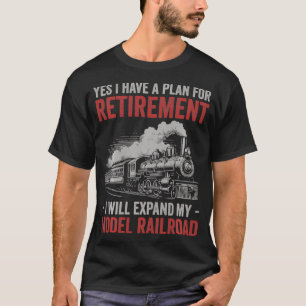 T-shirt Oui J'Ai Un Régime De Retraite Modèle Train Ferrov
