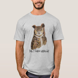 T-shirt 'Oui, J'Ai Une Attitude ! ' Citation d'Art pour le