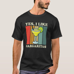 T-shirt Oui j'aime les Margaritas Cocktail drôle à la tequ