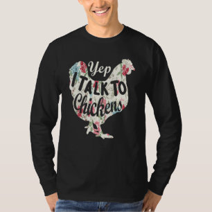 T-shirt Oui, Je Parle À L'Agriculture Du Poulet