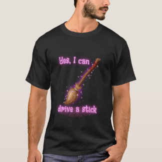 T-shirt Oui je peux conduire un bâton drôle Halloween Spoo