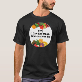 T-shirt OUI je peux manger de la viande que je choisis pas