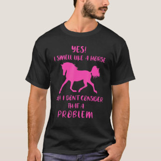 T-shirt Oui, je sens comme un cheval Équitation 1