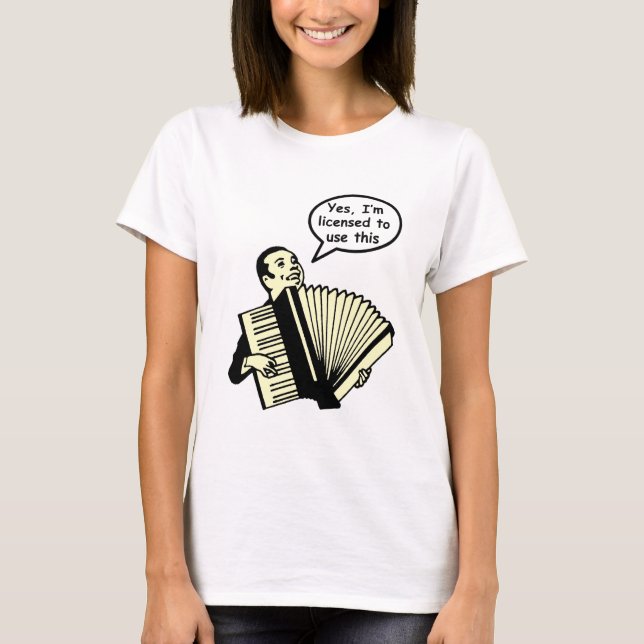 T-shirt Oui, je suis autorisé pour employer ceci (Devant)