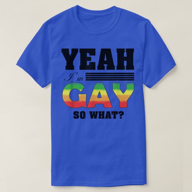 T-shirt Oui, je suis Gay LGBTQ Gay Lesbian Pride Déclarati (Design devant)