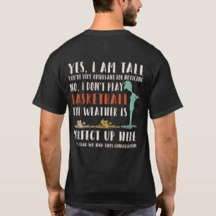 T-shirt Oui Je suis grand drôle grande personne grand pla