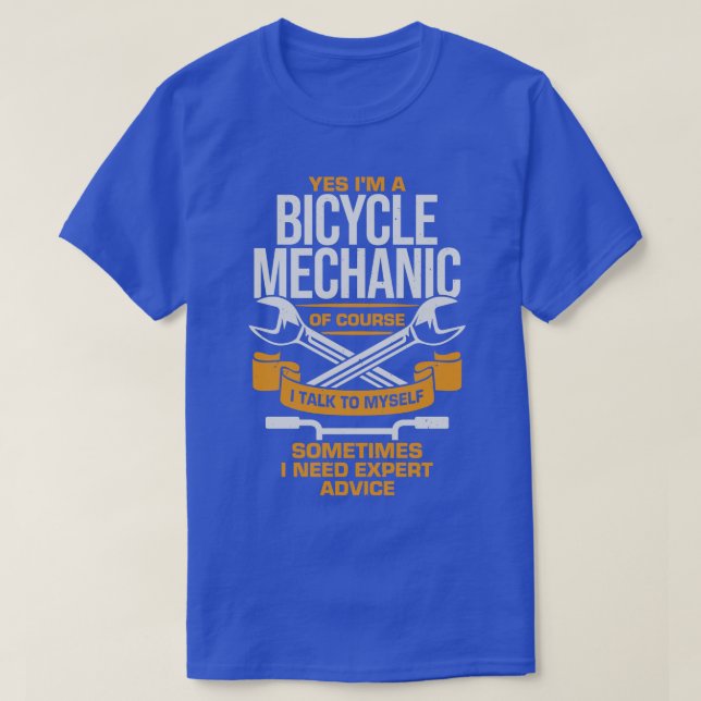 T-shirt Oui Je Suis Mécanicien À Vélo (Design devant)