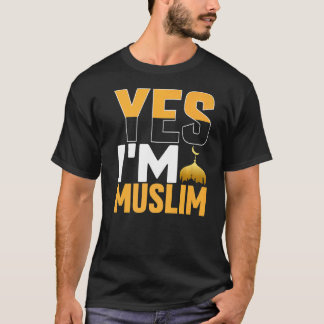 T-shirt Oui, je suis musulman islamique