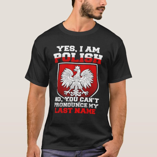T-shirt Oui Je Suis Polonais Fier D'Être Polonais (Devant)