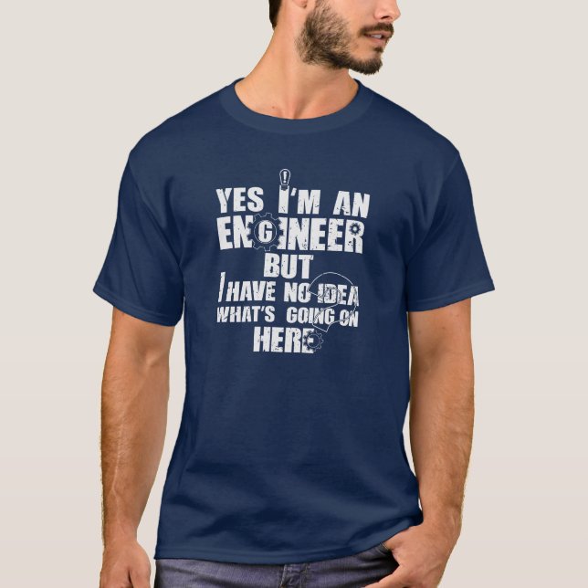 T-shirt Oui, je suis un ingénieur, mais… (Devant)