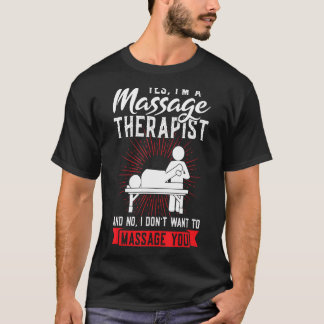T-shirt Oui Je suis un massothérapeute massage