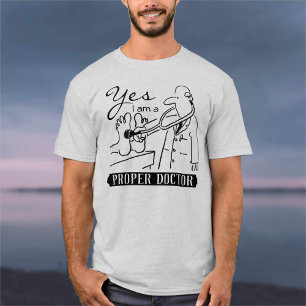 T-shirt Oui, je suis un vrai docteur.