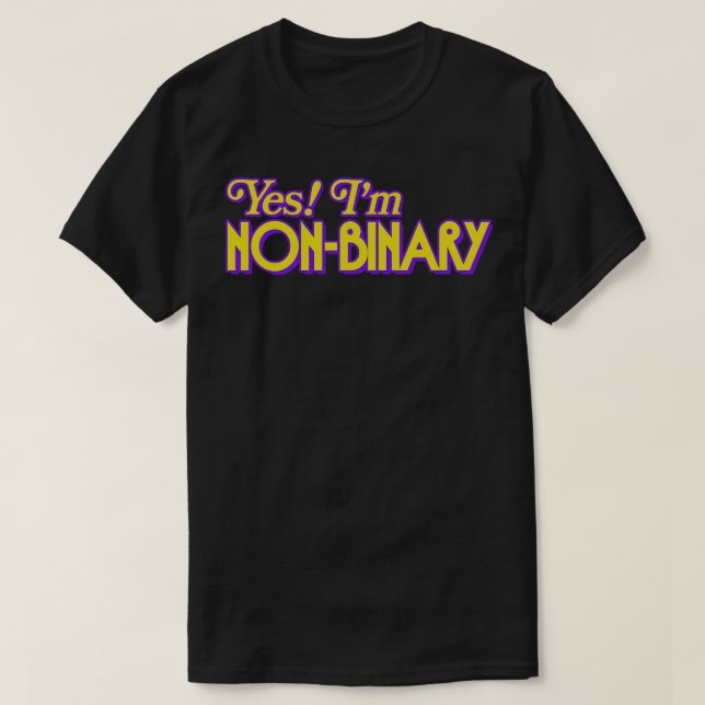 T-shirt Oui Non binaire (Design devant)