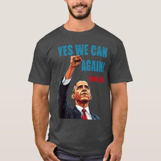 T-shirt Oui nous pouvons à nouveau Obama 2028 Président