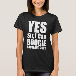 T-shirt Oui Sir Je Peux Boogie Scottish Flag Scotland Euro