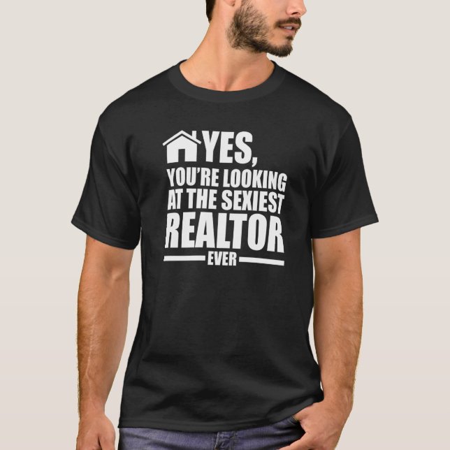 T-shirt oui, vous regardez l'immobilier de realtor house (Devant)
