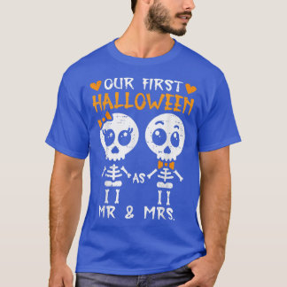 T-shirt Our First Halloween Mr MrsCouples Married Engaged