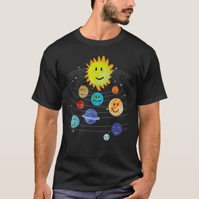 T-shirt Our Solar System planet Science Education Space bo (Devant)