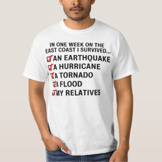 T-shirt Ouragan Irène/chemise de valeur survie de Côte Est