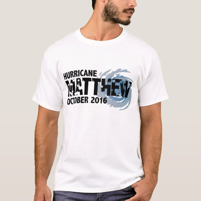 T-shirt Ouragan Matthew en octobre 2016 (Devant)