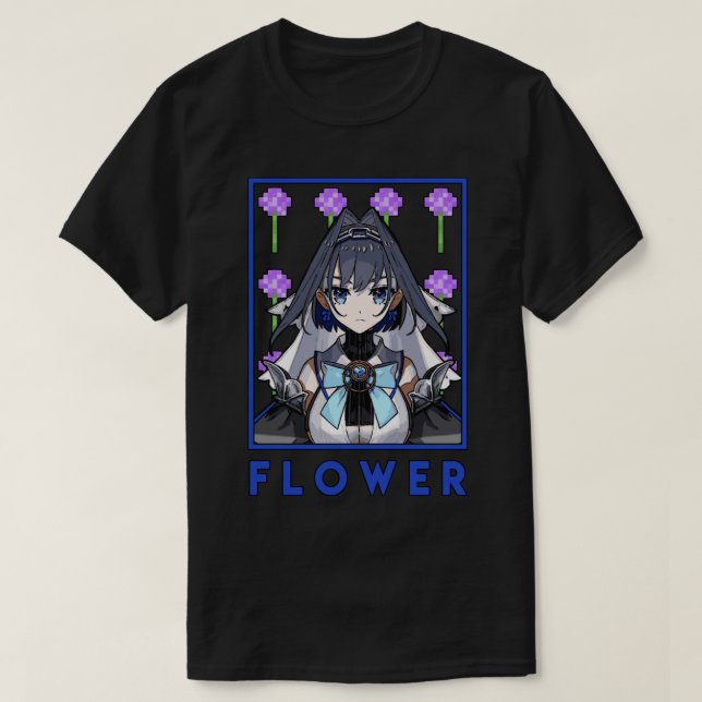 T-shirt Ouro Kronii Fleur Hololive English Council (Design devant)