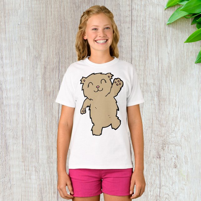 T-shirt Ours adorable qui sourit en agitant (Créateur téléchargé)