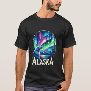 T-shirt Ours Alaska aurora aurora aurores aurores aurores 