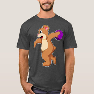 T-shirt Ours au Bowling avec boule de bowling 3