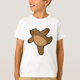 T-shirt Ours au Yoga Exercice d'étirement