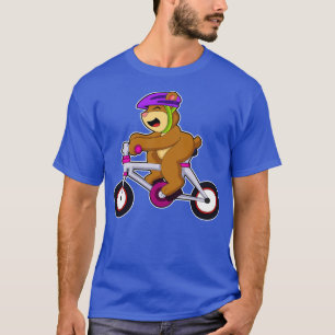 T-shirt Ours avec casque de vélo