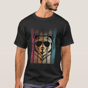 T-shirt Ours avec lunettes de soleil