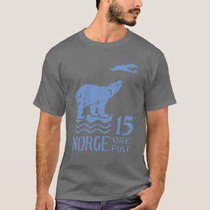 T-shirt Ours blanc 1925 norvégien
