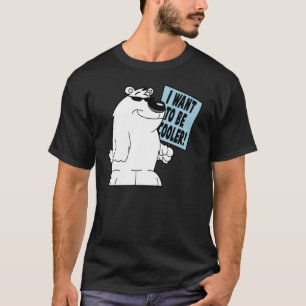 T-shirt Ours blanc frais