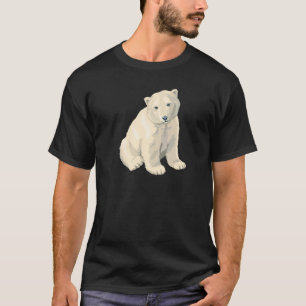T-shirt Ours blanc mis en danger
