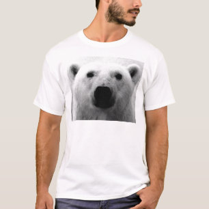 T-shirt Ours blanc noir et blanc