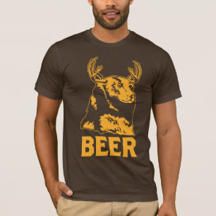T-shirt Ours + Cerfs communs = bière